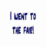 I went to the fair! Solid blue version Fair swag photo sculptures
