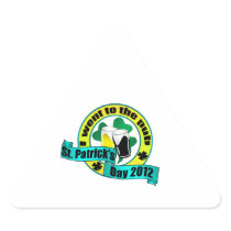 I went to the pub St. patrick's 2012 yellow green Sticker