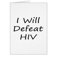 I Will Defeat HIV Card