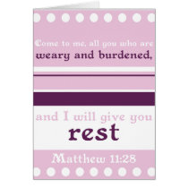 I Will Give You Rest Cards