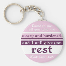 I Will Give You Rest Key Chains