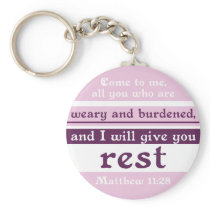 I Will Give You Rest Key Chains