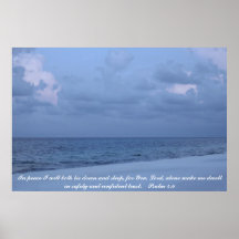 I WILL LIE DOWN AND SLEEP POSTER