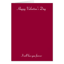I will love you forever card
