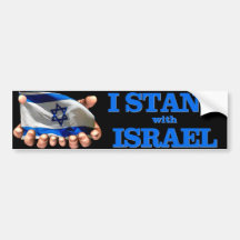 I Will Stand With Israel Bumper Stickers