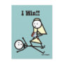 I Win Wedding Postcard