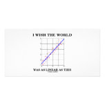 I Wish The World Was As Linear As This (Stats) photo cards