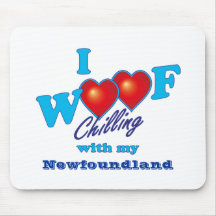 I Woof Newfoundland Mouse Mat