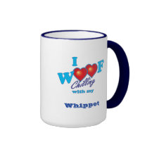 I Woof Whippet Mug