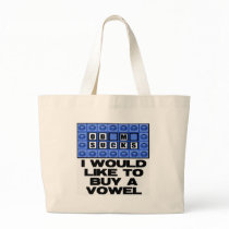I would like to buy a vowel - Obama Sucks Canvas Bags