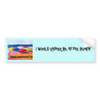 "I WOULD RATHER BE AT THE BEACH" BUMPER STICKER