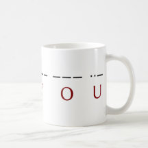I ♥ you ·· ♥ -·-- --- ··- mugs