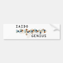 Iaido Genius Bumper Stickers