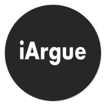 iArgue Round Sticker