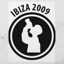 Ibiza 2009 drinker icon full color flyer