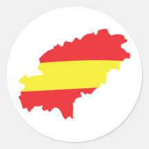 Ibiza contour flag icon stickers