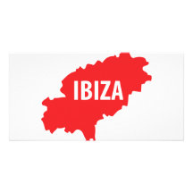 Ibiza icon photo card template