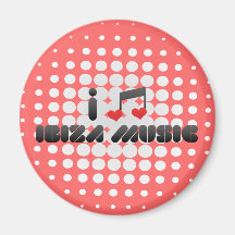 Ibiza Music fan Refrigerator Magnet