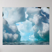 Ice Bergs off of the southern tip of South Print