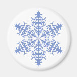 Ice Blue Christmas Winter Snowflake Refrigerator Magnets