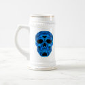 Ice Blue Skull Stein mugs
