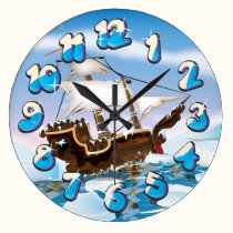 Ice Breaker Ship wall clocks