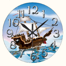 Ice Breaker Ship wall clocks