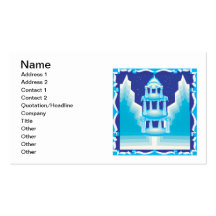Ice Castle Business Card Template