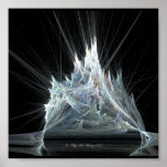 Ice Castle Fractal by Kitty Ann posters