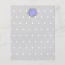 Ice Character with a Smile. Blue and Grey. Flyer Design