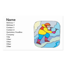 Ice Climbing Business Card