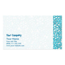 Ice Cold Snowflakes pattern Business Cards