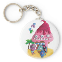 Ice Cream Booth on The Beach keychains
