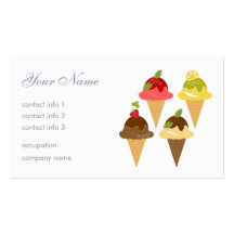 Ice-Cream Cafe Business Card Template