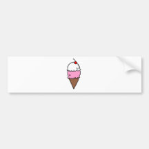 Ice Cream Cone Bumper Stickers