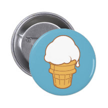 Ice Cream Cone Button