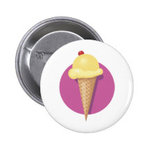 Ice Cream Cone - Customisable Pin