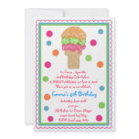 Ice Cream Cone Invitations