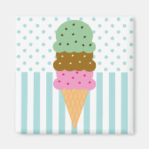 Ice Cream Cone Magnet