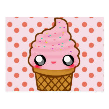 Ice Cream Cone Postcard
