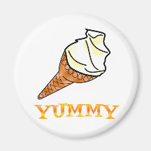 Ice Cream Cone Refrigerator Magnets