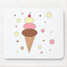 Ice Cream Cones Mouse Mats