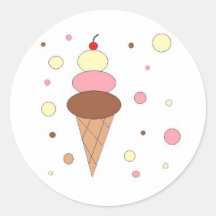 Ice Cream Cones Sticker