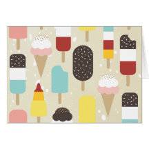 Ice Cream & Frozen Treats Thank You Note Card