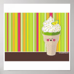 ice cream lemon poster