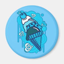 Ice_Cream_Paint Fridge Magnets