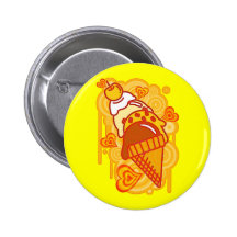 Ice_Cream_Paint Pinback Buttons