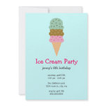 Ice Cream Party Invitations