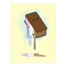Ice Cream Sandwich Postcards
