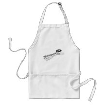 "Ice Cream Scoop" Kitechen Art Watercolor Aprons